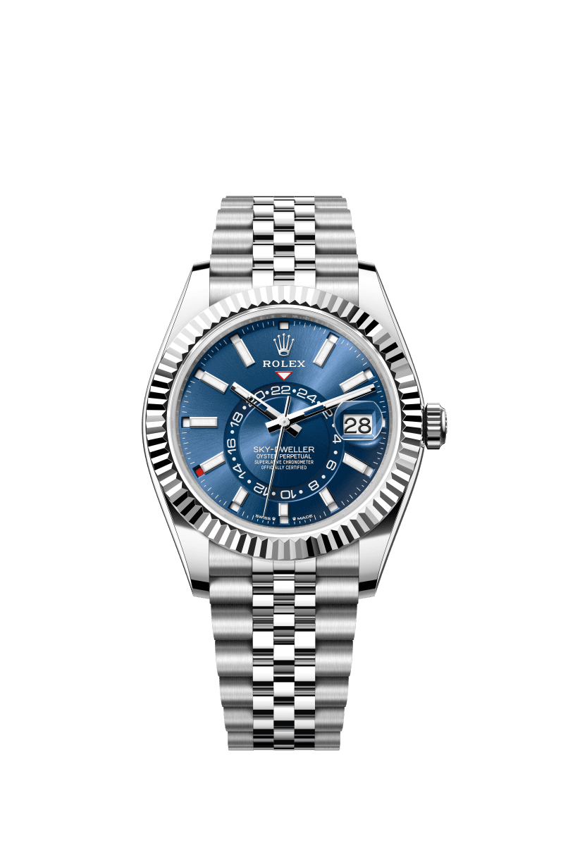 Sky-Dweller blue dial and Jubilee bracelet — original design reference